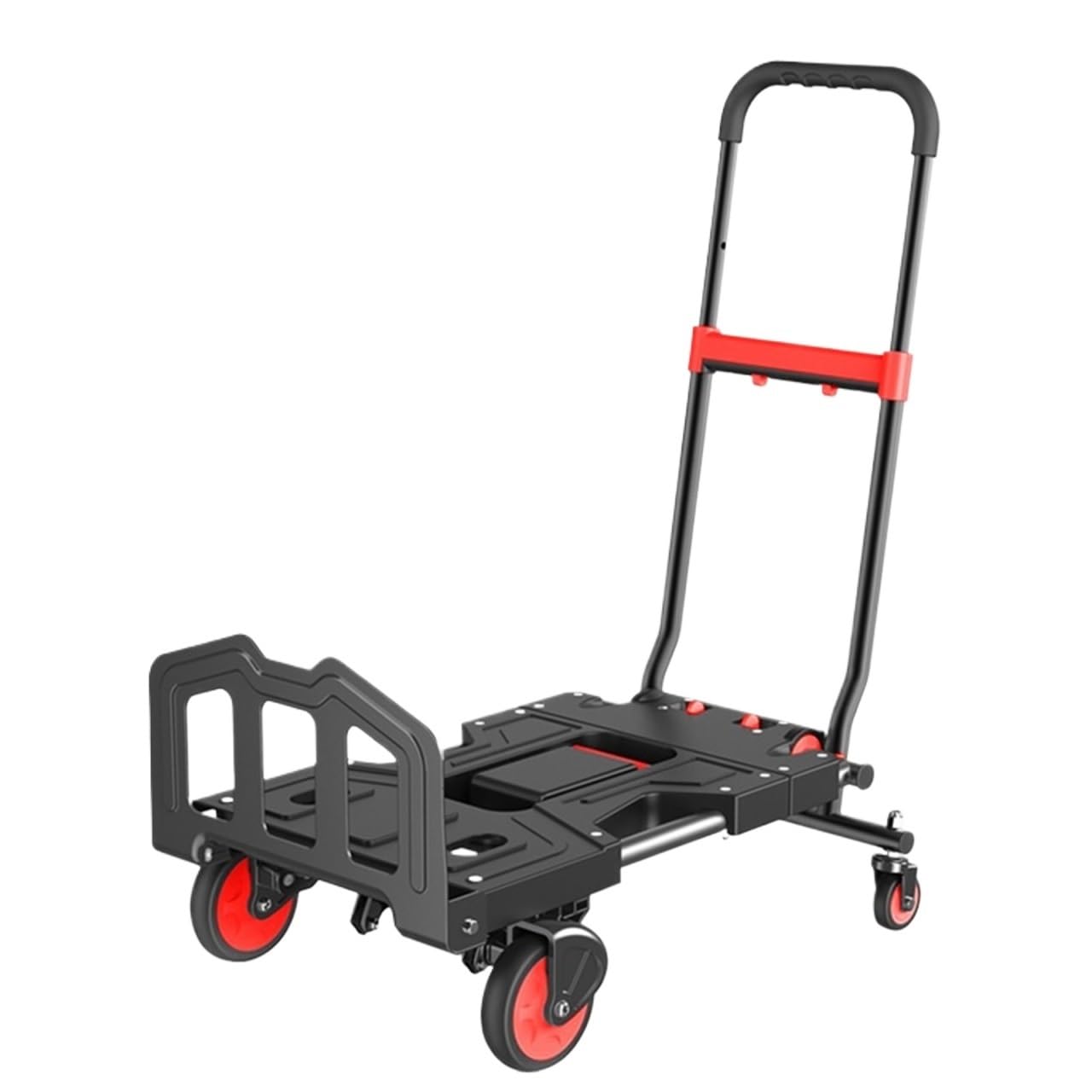 Garage Heavy Duty Trolley Multi-Position Folding Hand Truck And Cart Versatile Platform Hand Truck