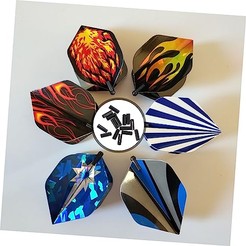 POPETPOP 15 piezas protectores para dardos de aleación de aluminio miniatura 6
