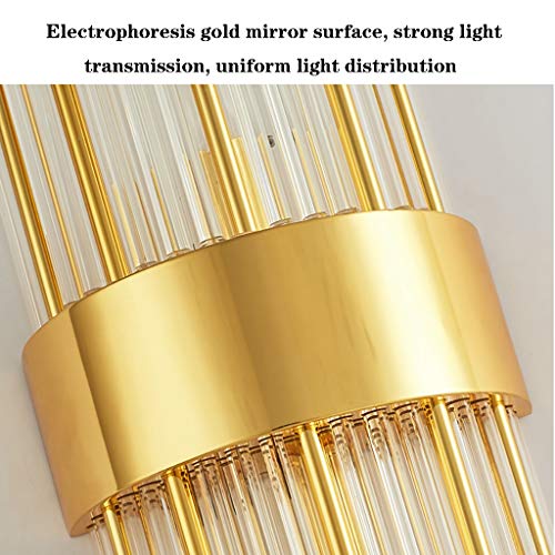 Lampe murale créative à cristaux pour chambre à coucher moderne - 6