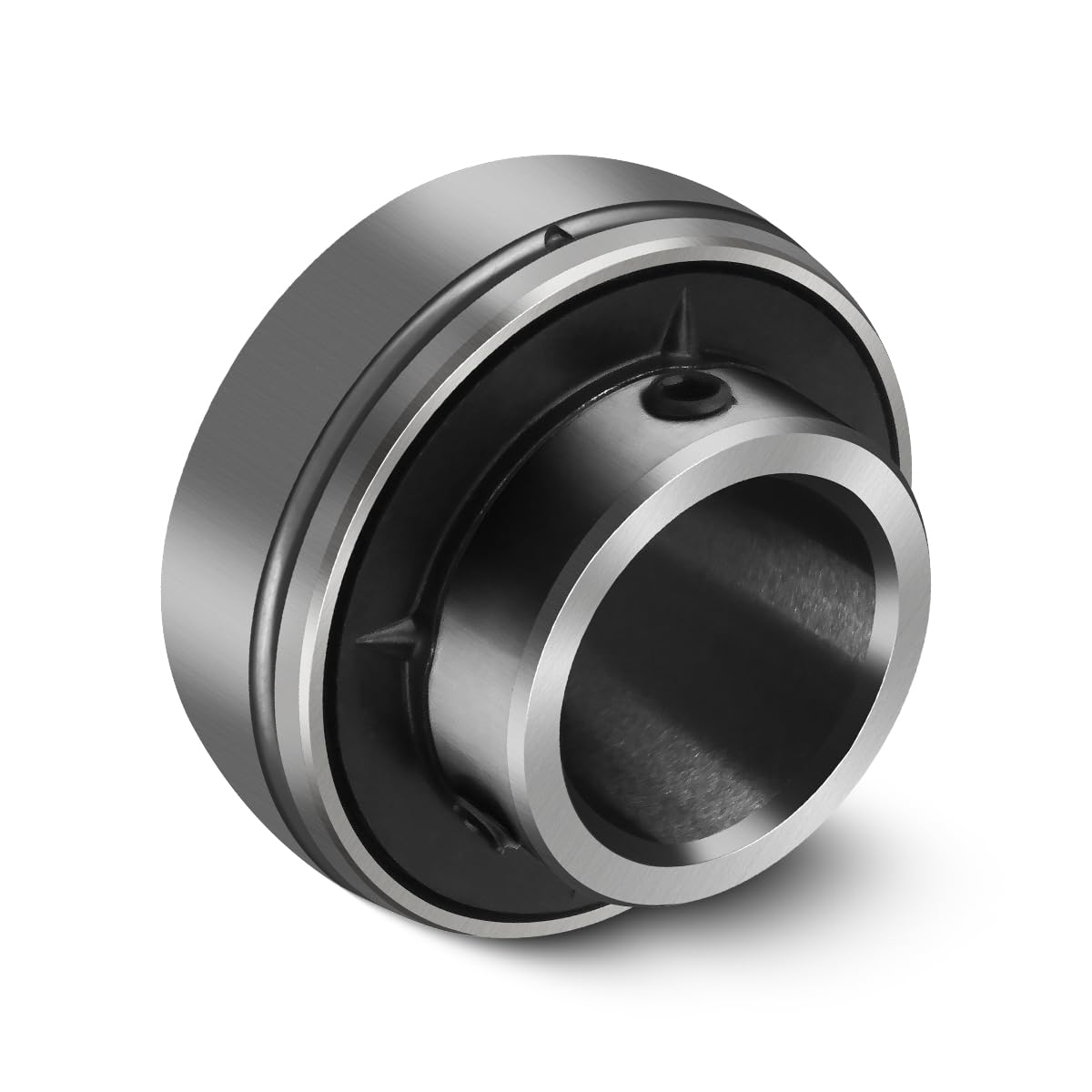 UC205-16 Insert Bearing 1" Bore with Set Screws Re-lube Type Spherical for Agricultural Machinery Replaces UC205-16 UC205-16G YAR205-100 Y1100KRRB UC205-100D1 UG216NL