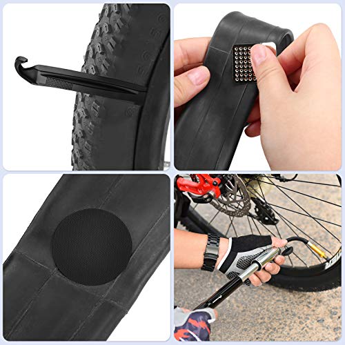 Leeofty Mini bomba de bicicleta Bomba de bicicleta Kit de reparo de furo de bomba de ar de bicicleta