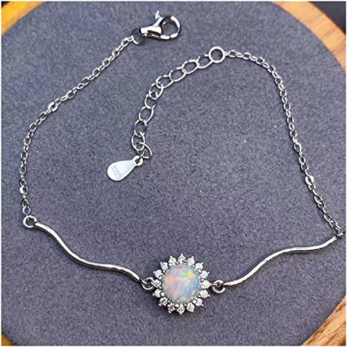 Bracelet opale naturelle multicolore pour soirée chic et cocktail