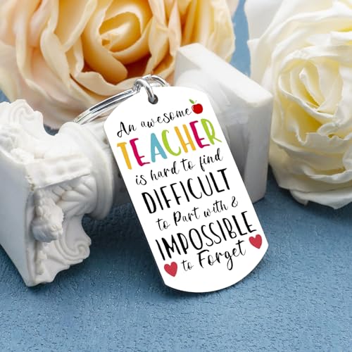 IURFURT Teacher Appreciation Gifts Keychain Best Teachers' Day Christmas Valentines Gifts for Teachers Women Coworkers Cute Teacher Birthday Gift Students Thank You Teacher Presents - Image 6