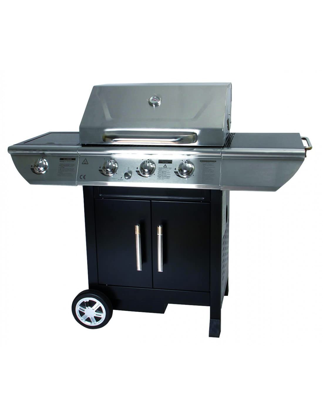 Somagic Barbecue au gaz Baltimore - 3 brûleurs 10,5kW + réchaud