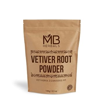MB Herbals Vetiver Powder 100 Gram 3.5 oz | Khus | Vetiveria Zizanioides | For Face Packs