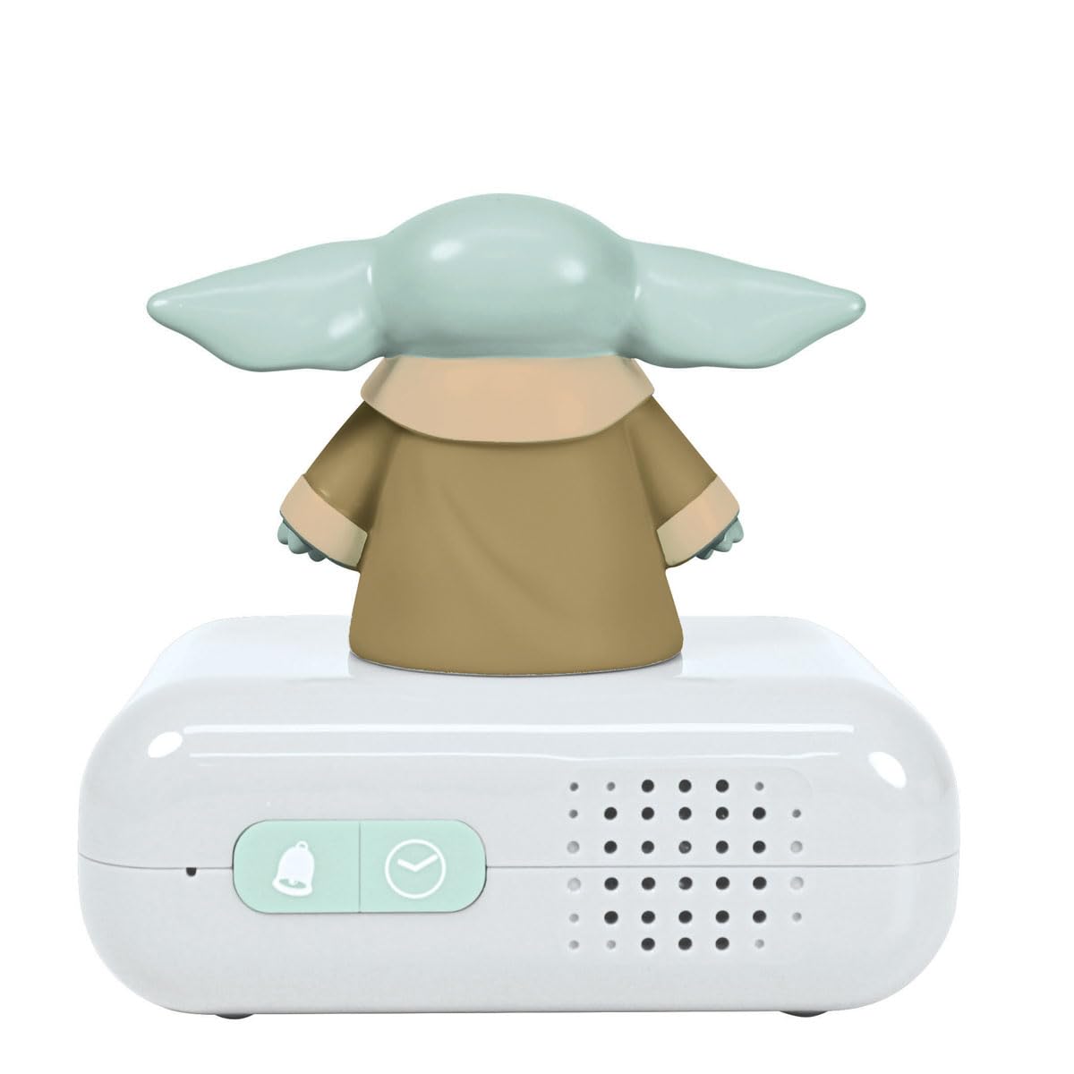 LEXIBOOK, Star Wars, Despertador - Luz Nocturna Grogu con Efectos de Sonido, Verde, RL800SWLXB