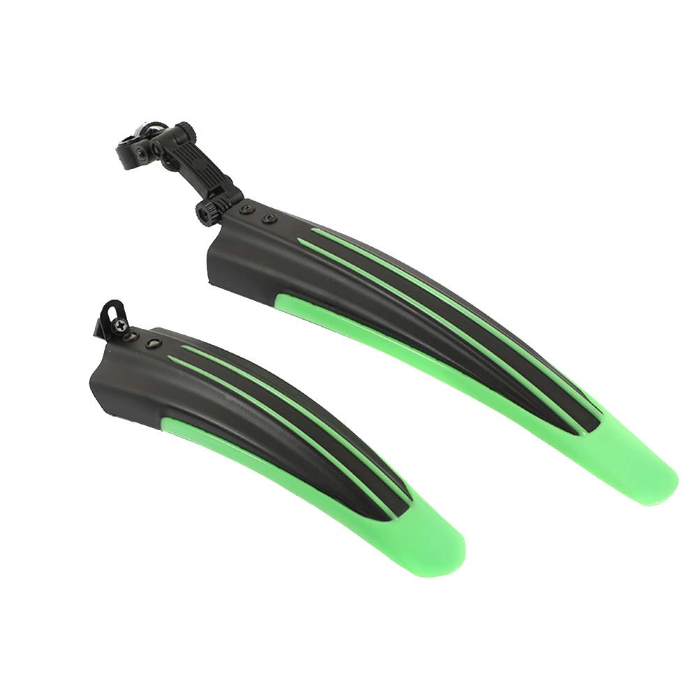 Garde-Boue de vélo, Garde-Boue de vélo électrique, Garde-Boue Avant et arrière pour vélo de Montagne, 2 pièces, Garde-Boue Avant et arrière pour 20 à 26 Pouces (Noir)