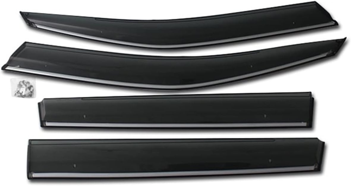 para Subaru para Forester 2009 2010 2011 2012 Viseras De Ventana Lateral Protector De Lluvia Y Sol Deflectores De Ventilación Weathershields Lluvia Protector