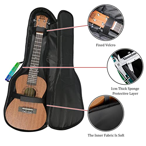 Housse pour ukulélé – Échantillons de couleur cool – Rembourrage en éponge de 10 mm d’épaisseur – 53,3 cm – Avec sangles… - Les Beatles, Paul McCartney, John Lennon, RIngo Starr, George Harrison Housse pour ukulélé - Échantillons de couleur cool - Rembourrage en éponge de 10 mm d'épaisseur - 53,3 cm - Avec sangles… – Image 3