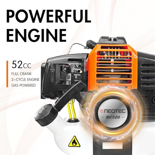 Neo-Tec BC520 Gas-Weed-Wacker, 52Cc Weed Eater Gas Powered, 2-Cycle Gas String Trimmers thumb #1