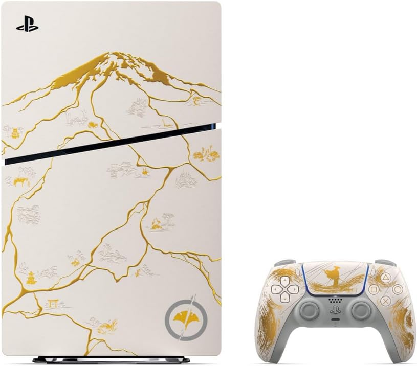 PlayStation 5 Console – Ghost of Yotei Gold Limited Edition Bundle PlayStation 5 Ghost of Yotei Gold Limited Edition Bundle