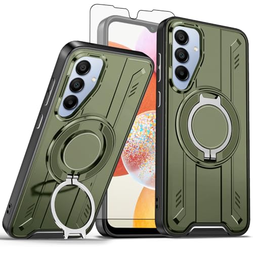 Coque Samsung A15 antichoc de couleur vert LS avec bords hauts