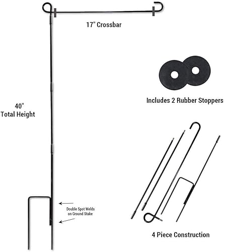Miniatura 3 de College Flags & Banners Co. La Tech Bulldogs - Soporte para bandera de jardín y bandera