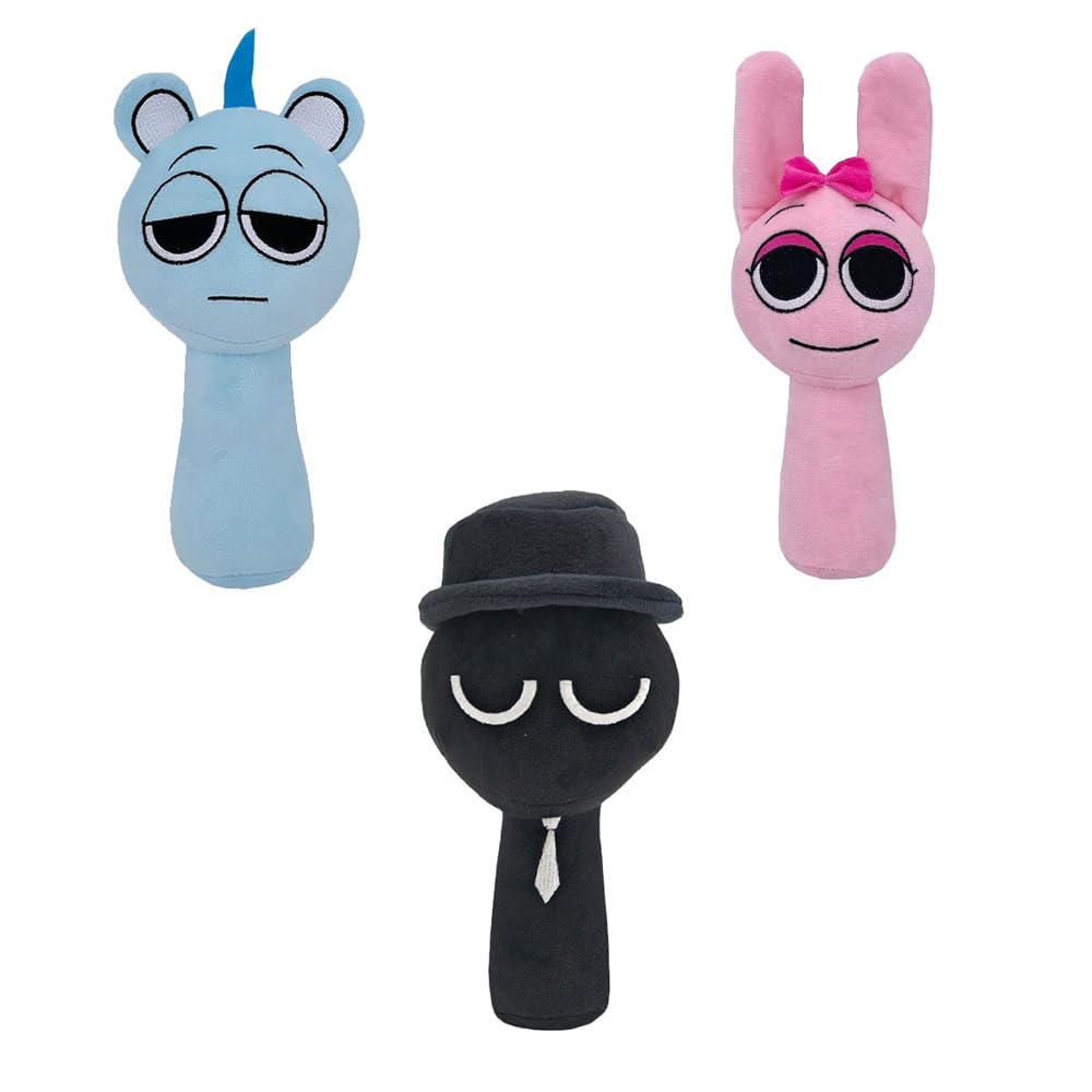 sprunki スプランキーぬいぐるみ3点セットBホラゲー人形スカイ