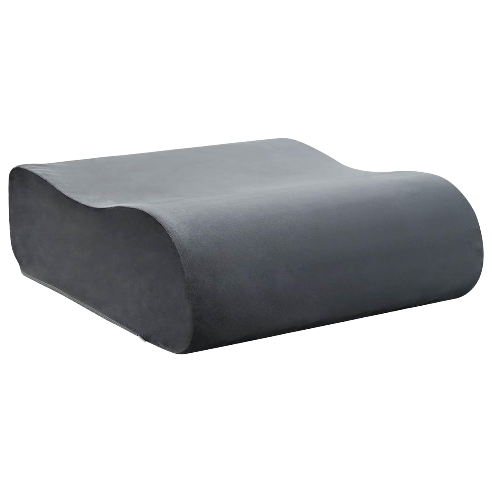 Coussin d'assise 40x40x13 cm rembourré gris avec antidérapant