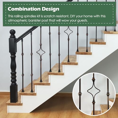 Ensemble de broches pour rampe d'escalier moderne pour plateforme de loft