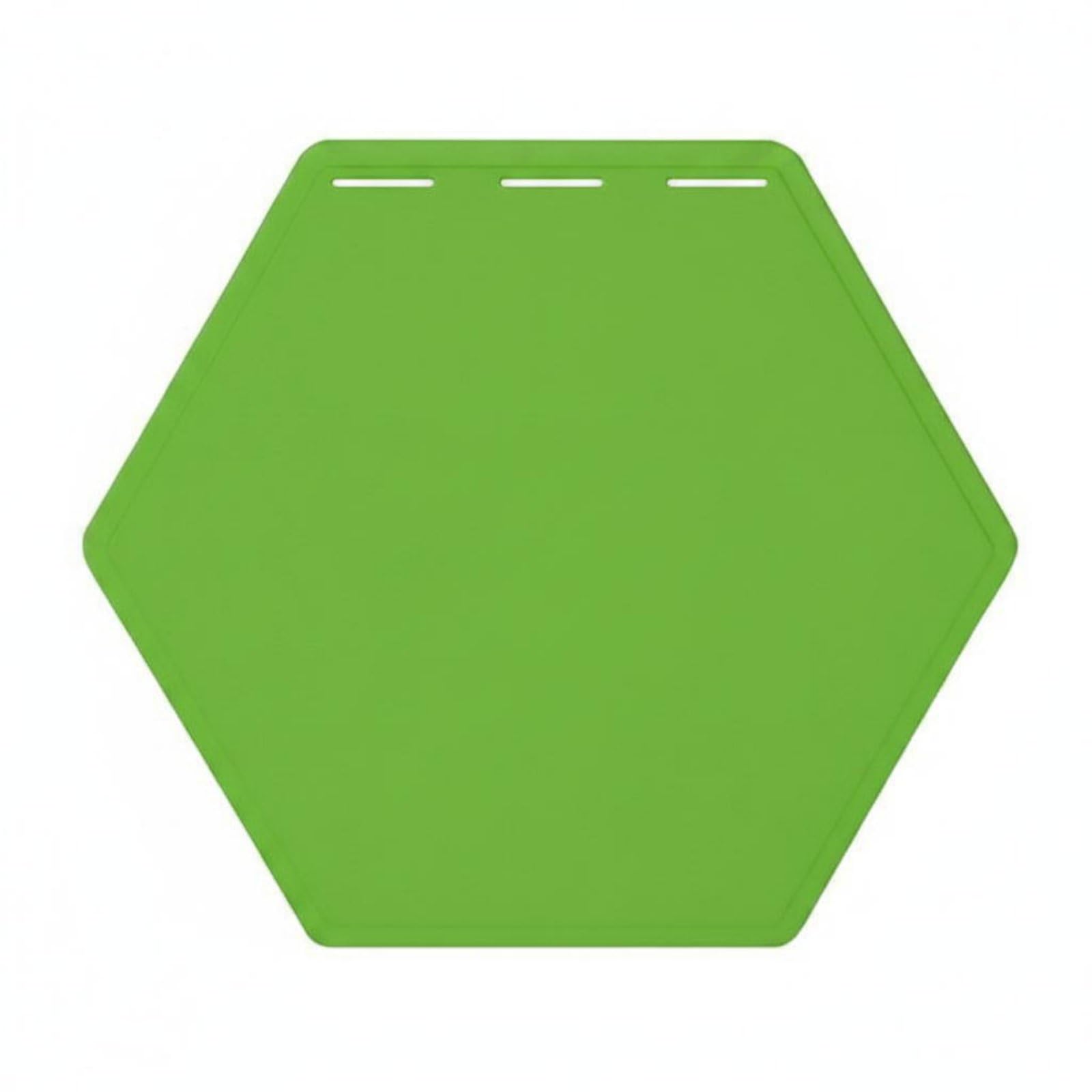 6 Pieces Anti-Slip Hexagon Training Tile Indoor and Outdoor Use Balance Step Mat Long-Lasting Footwork Training Mat Portable for Athletes, Green | Training Aids | Football | Team Sports-image-30