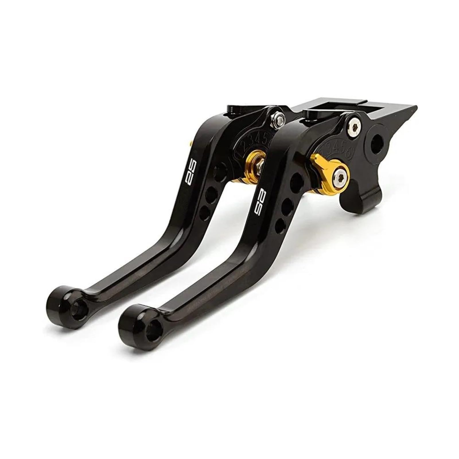 Levier de frein et d'embrayage réglable pour Kawasaki Ninja ZX-25R SE 2020-2024 noir et or