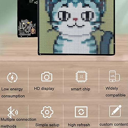 Panel de matriz LED flexible personalizable por App para animaciones DIY 4
