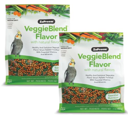 ZuPreem VeggieBlend Bird Pellets Offer Daily Nutrition for Cockat...
