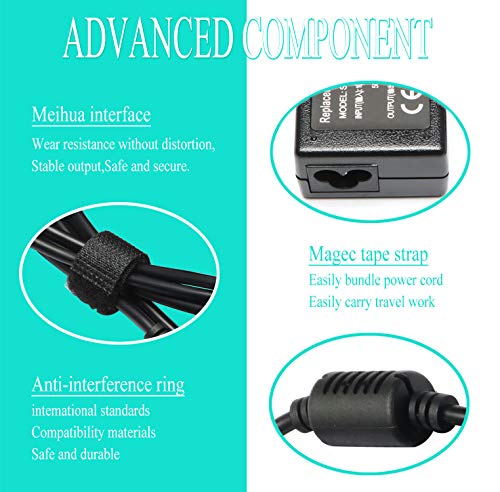 19V AC DC Adapter Power Cord for HP Pavilion Monitor 22cwa 22bw 20xi 23bw 23cw 23xi 23xw 24ea 25es 25xw 25bw 25xi 27bw 27xw 27xi 27er Series HP Pavilion Monitor 20 21.5 23.8 25 27 Inch Charger - Thumbnail 3
