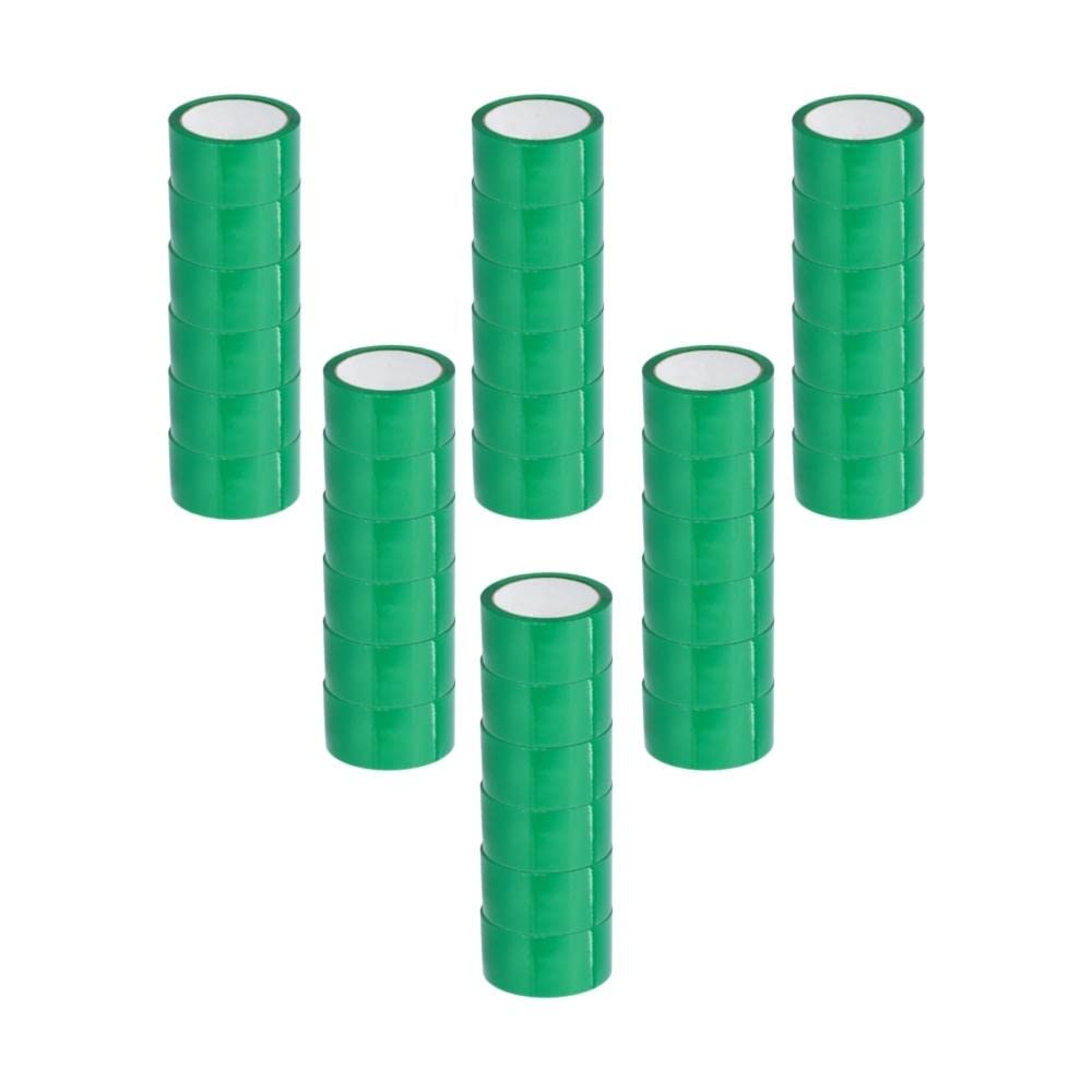 PSBM Green Packing Tape, 2 Inch x 110 Yards, 1368 Pack, Colored Packaging Tape for Dispenser Refill, Moving, Storage, Shipping, Color Coding Inventory
