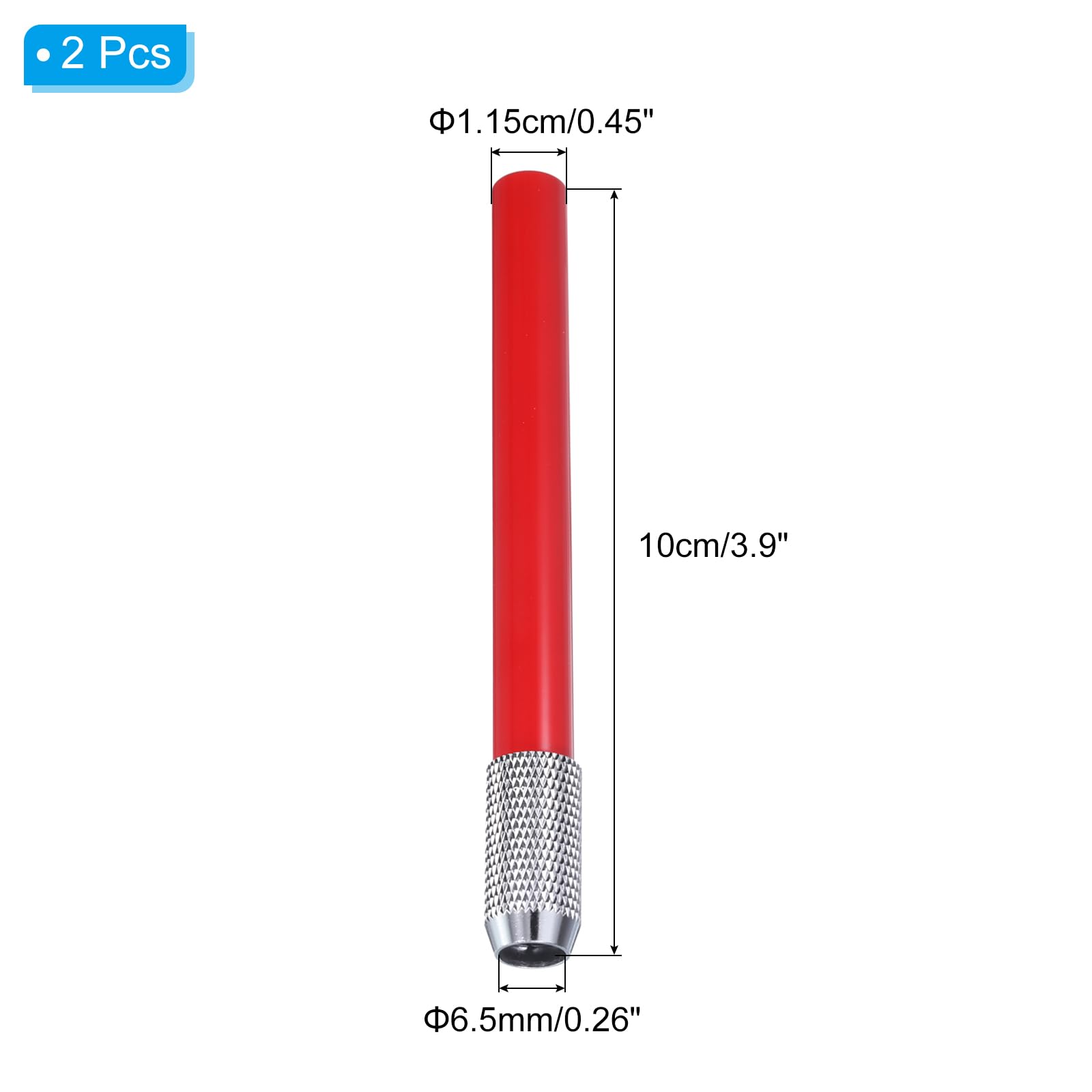 PATIKIL Prolunghe per Matite, 2pz Portamatite Regolabile in Metallo Prolunga Penna per Matite Corte Matite Colorate Scrivania Ufficio, Rosso PATIKIL Prolunghe per Matite, 2pz Portamatite Regolabile in Metallo Prolunga Penna per Matite Corte Matite Colorate Scrivania Ufficio, Rosso
