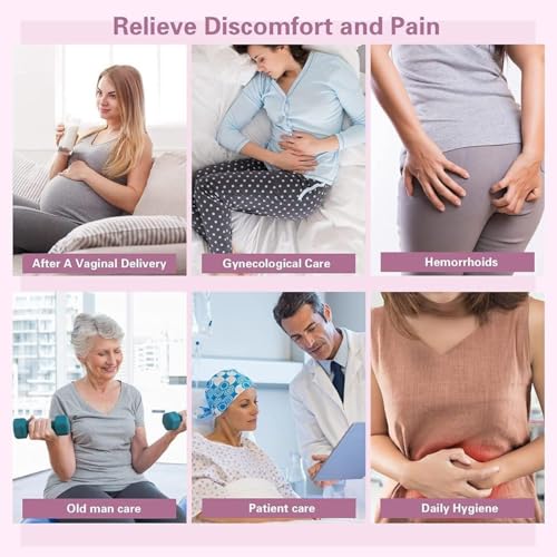 Image of PRANIJ Sitz Bath Basin for Toilet with Flusher - Foldable Sitz Tub for Postpartum Care, Hemorrhoids, Piles, Anal Fissures, Post-Surgery Recovery & Elderly Hygiene - Portable, Ergonomic & Easy to Clean (Cloud Grey)