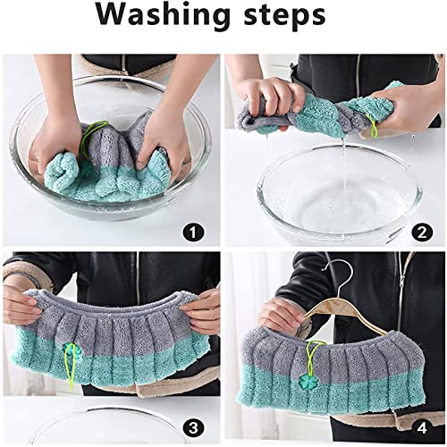 4 Stück WC-Sitzwärmer Toilettensitzauflagen Waschbar Tuch Toilettensitzbezug Pads Waschbar Eingebauten Kunststoffring Heraus Fasergewebe für Meisten Toiletten Damen Mamas Altere Menschen – Bild 7