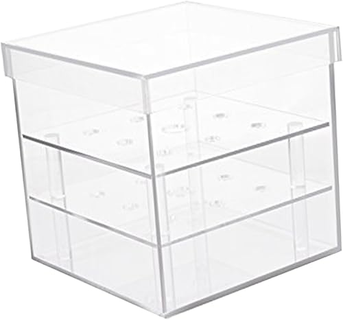 Miniatura 9 de NOLITOY 2 unids transparente caja de rosas florero de vidrio contenedores soporte de flores acrílico flor sostenedor transparente preservado flor