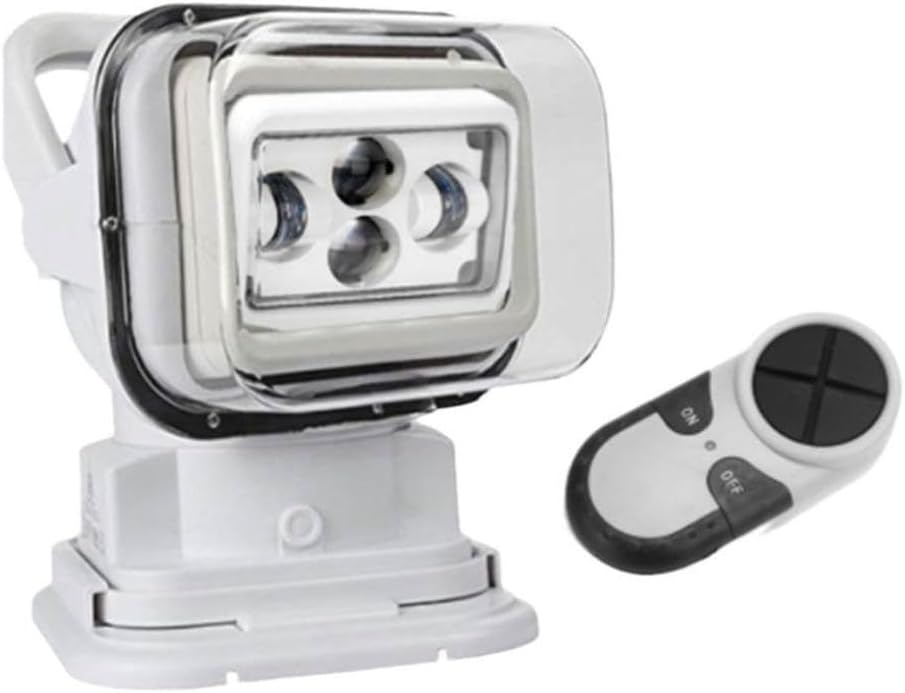 Marine LED Search Light 60W 12V 24V Remote Control 360 Degree Roof Lamp Spotlight Compatible With Off-road 4X4 Boat