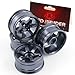 REDSPIDER • Aluminum 1/10 RC Drift Wheels 12mm Hex for 1:10 Rally Racing Car Tires Tamiya TT01 TT02 XV01 TA06 A959 PTG2 HPI KYOSHO HSP PTG2 Touring Street Tyres 4pcs (Titanium)