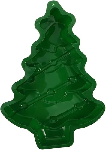 VICASKY 1 molde de silicona para árbol de Navidad para niños, pastel de chocolate, caramelo hecho a mano, jabón, cubitos de hielo, moldes para