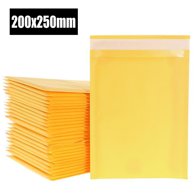 Buste Imbottite Per Spedizioni 100 pz/lotto Buste di Carta Kraft a Bolle Specifiche Diverse Mailer Busta Spedizione Imbottita con a(200x250mm)