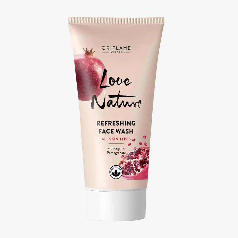 Oriflame Love Nature Refreshing Face Wash, Organic Pomegranate, All Skin Types, 50 ml-image-18