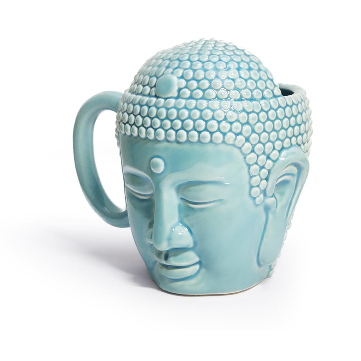 Tasse à Café en Céramique Bouddha 450Ml avec Anse Ergonomique Mug Créatif pour Boire Café et Thé Tasse en Céramique Antidérapante Maison et Bureau