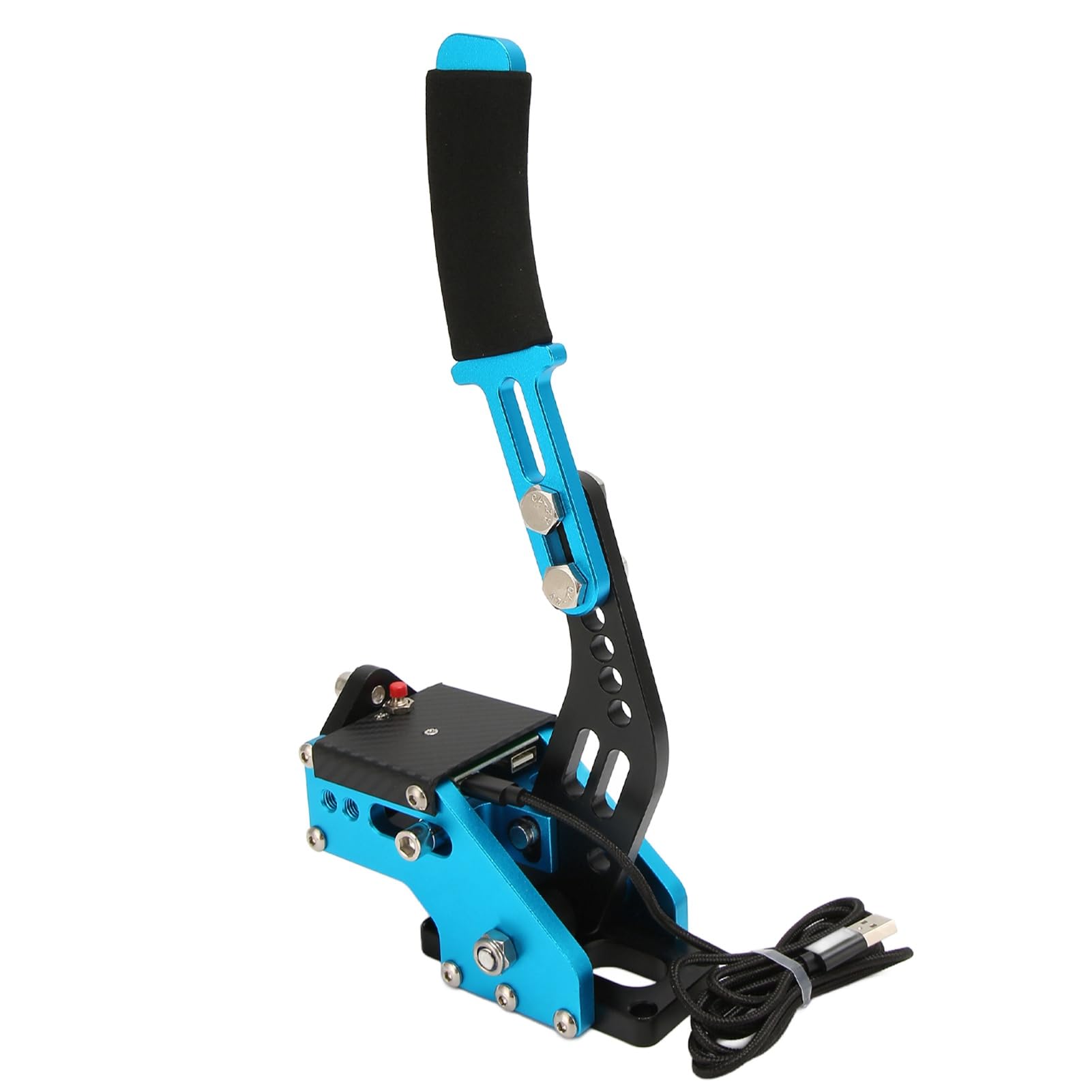 Hamulec Ręczny Sim Racing, 64-bitowy Progresywny, Bezdotykowy Hamulec Ręczny z Czujnikiem Halla, USB do Konsoli, PC Racing z Tłumieniem Sprężyny o Wysokiej Sztywności, do Konsoli One Seria