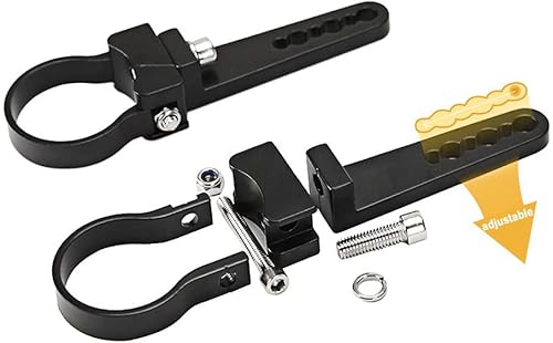 Soporte de montaje Auxmart para cabezal de barra a presión para barra LED., Negro