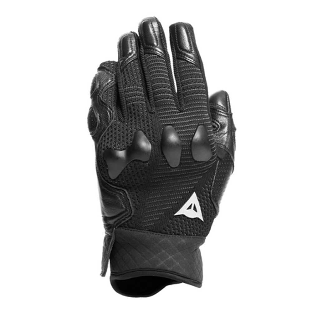 Dainese - Unruly Woman Ergo-Tek Gloves, Guantes de Moto para Mujer, tejido sin costuras, refuerzos de piel, protección de nudillos, pantalla táctil, Negro/Antracita, M