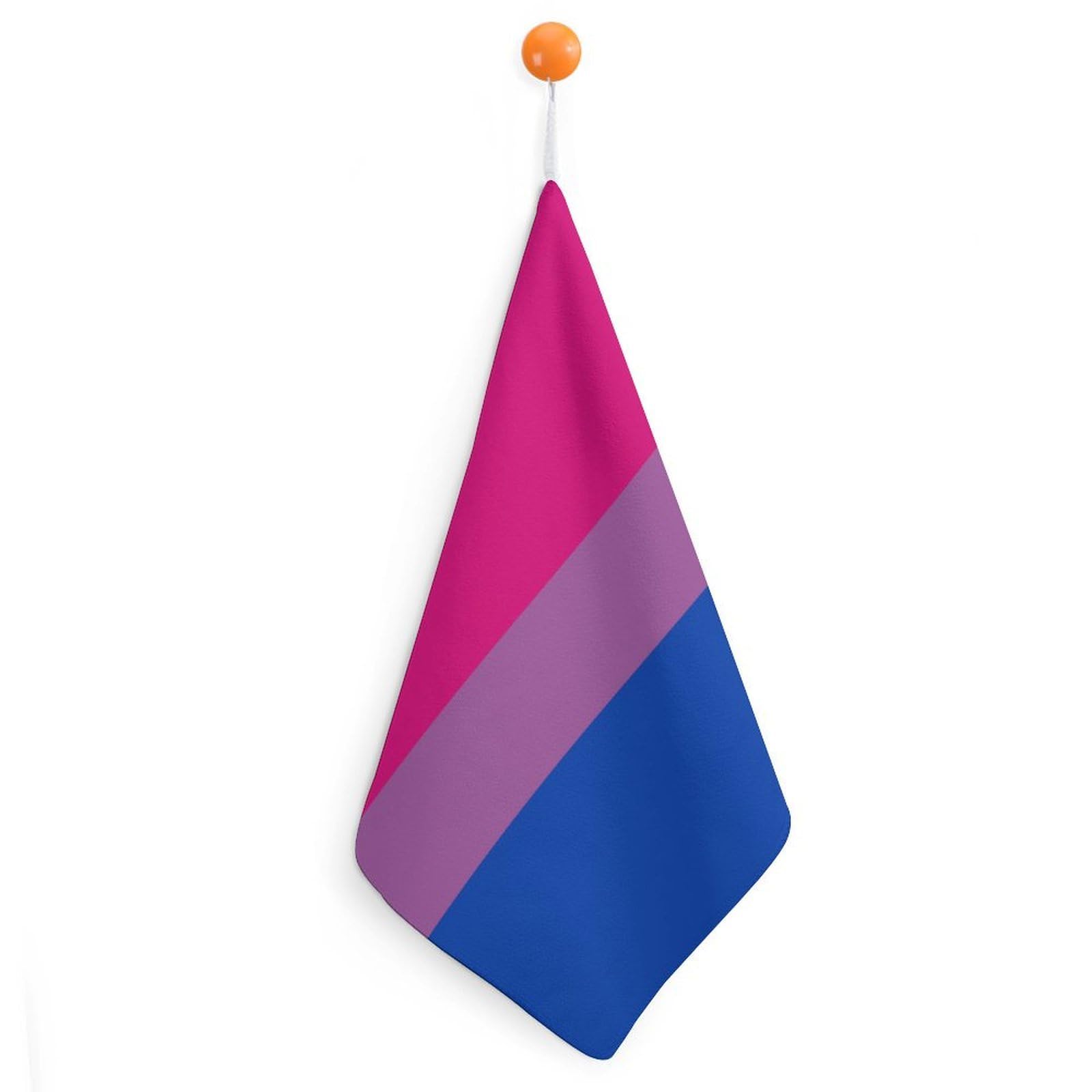Peiyeety Color90 Farmhouse Decorative Hand Towel Lgbt Pride Flag Bisexual Soft Absorbent Washcloths Bath Towel Bathroom Face Towels