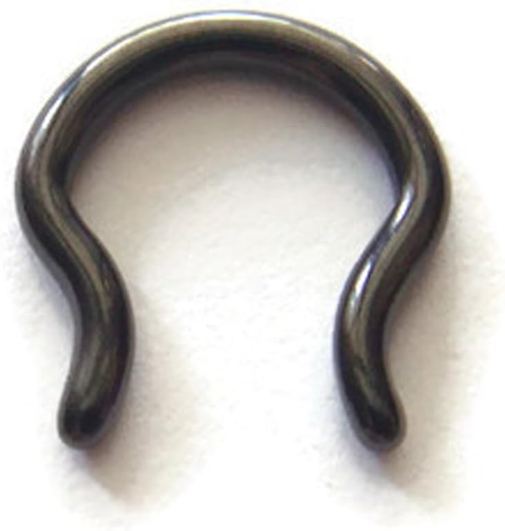 12g Diameter 10mm Septum Retainer in a Bell Shape with Outward Pointing Ends Body Piercing