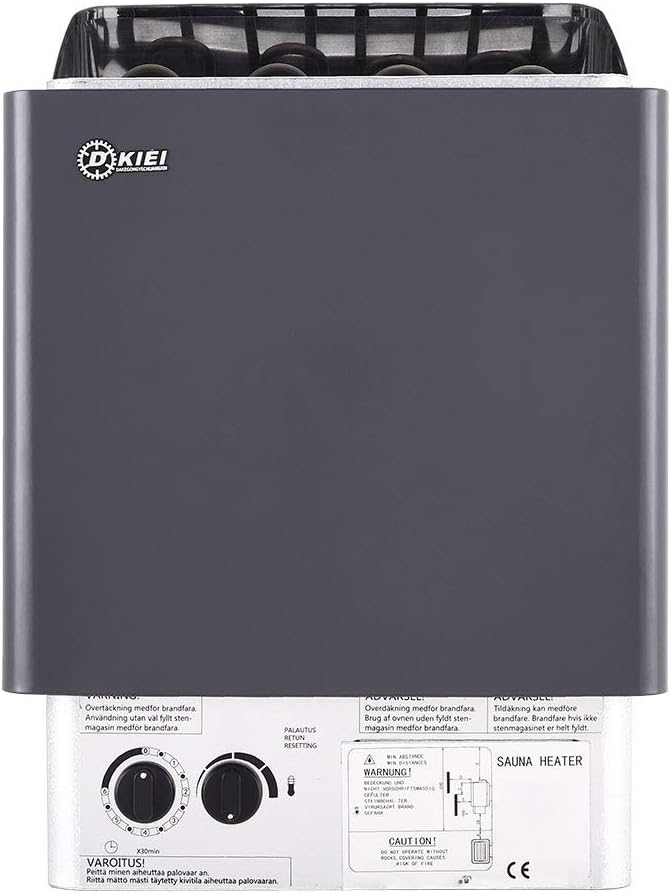 Electric Sauna Heater Wet Dry Sauna Stove Internal Control Built-in Sauna Stove Stainless Steel Sauna Room Heater, for Home SPA Hotel 3 8 9KW (4.5KW)