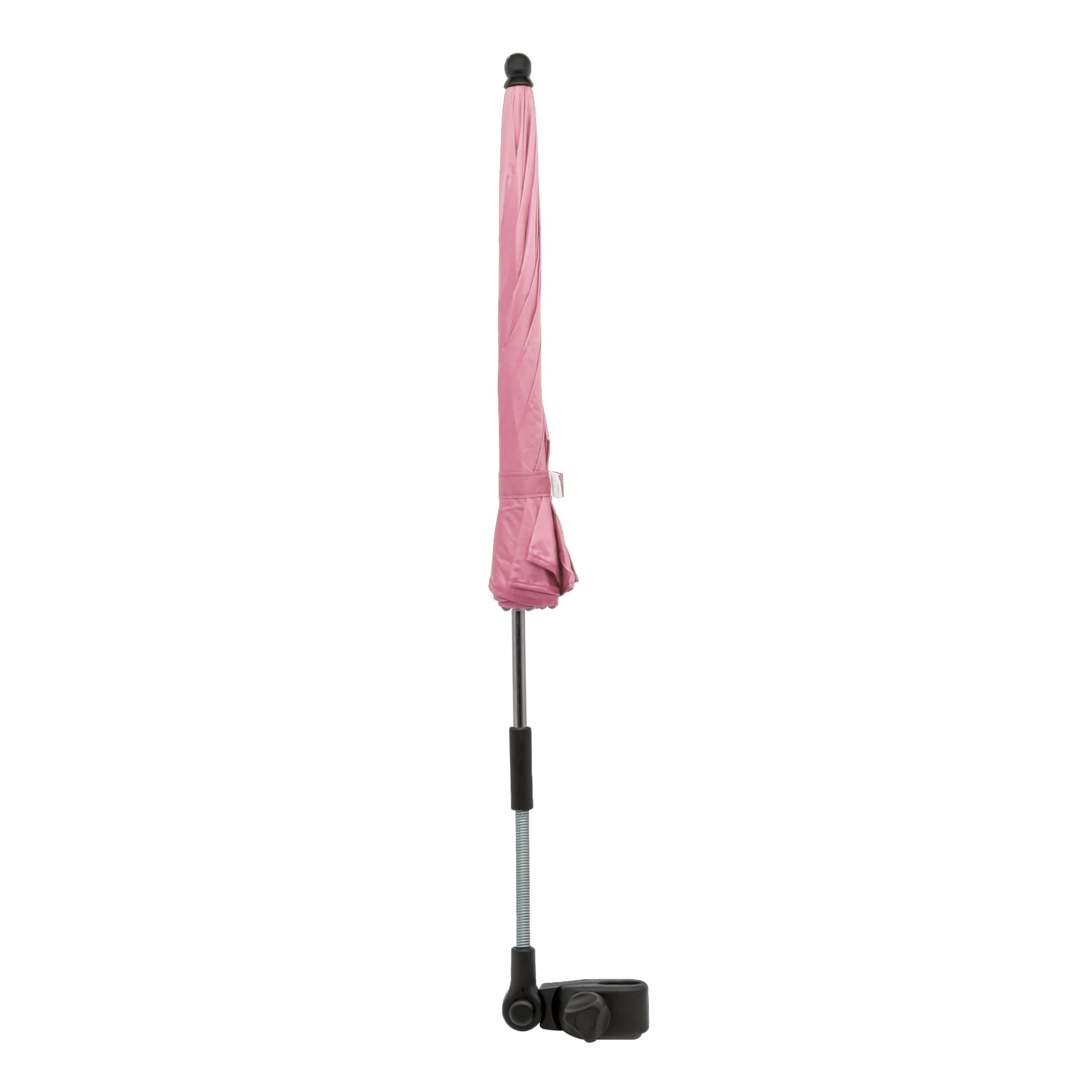 Alephnull Baby Kinderwagen Regenschirm Kinderwagen Sonnenschirm Kinderwagen Sonnenschirm mit Klemme 360 Grad Einstellbar Wasserdicht Regenschirm für Kinderwagen (Rosa-L)