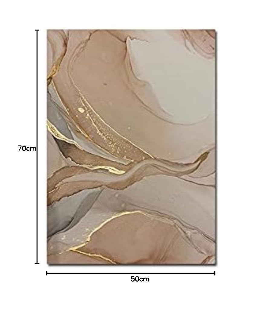 Amazon.co.jp: ポスター 北欧抽象キャンバスプリントベージュゴールド