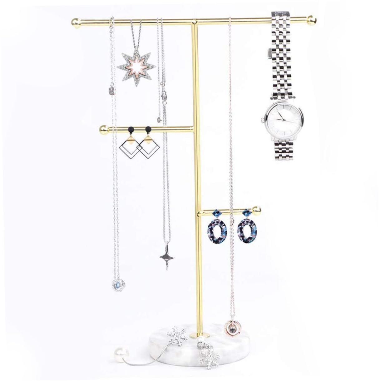 Uhrenhalter aus Marmor und Metall für Schmuck und Uhren