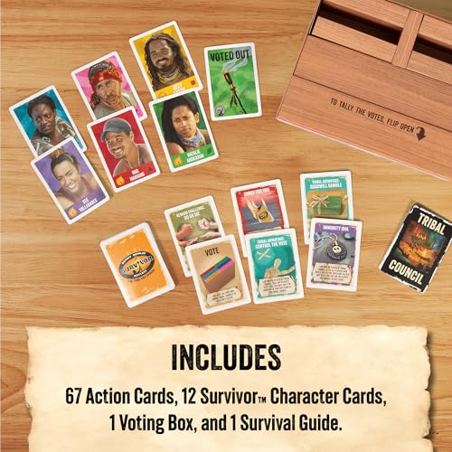 Image of Exploding Kittens Survivor: The Tribe Has Spoken 3-6 Players - Ages 8+ - 30 Minutes to Play - Official Card Game for Survivor Fans - Family Game Night, Card Game