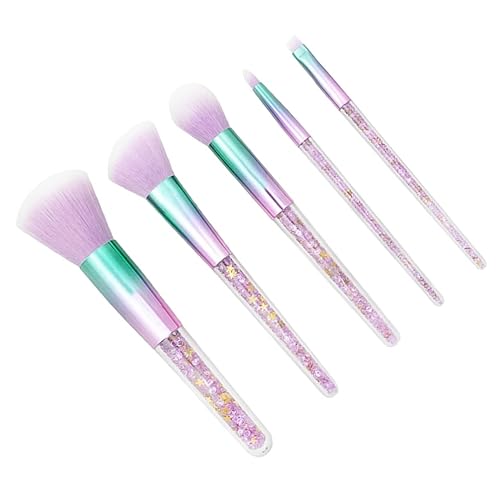 Beavorty Juego de 5 pinceles de polvo pincel de maquillaje en polvo pincel mineral brochas de maquillaje cosmético para la cara pinceles maquillaje