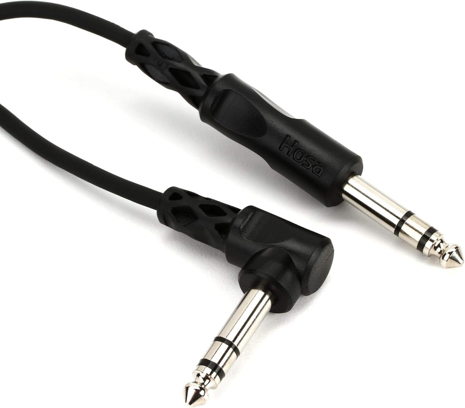 CSS-103R 1/4 Inch TRS to Right-angle1/4 Inch TRS Balanced Interconnect Cable, 3 Feet