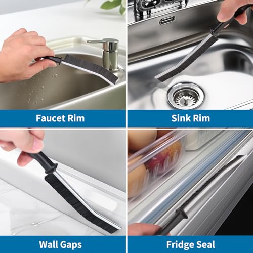 Image of 2Pcs Crevice Cleaning Brush Scrub Grout Cleaning Supplies Tools (Style 2)