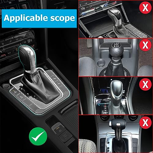 image for AICEL 2 Pcs Car Gear Shift Knob Cover, Elastic Silicone Car Automatic 